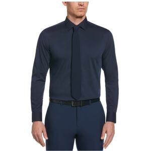 Men's Perry Ellis Portfolio Blue Slim Fit Long Sleeve Button Down XL